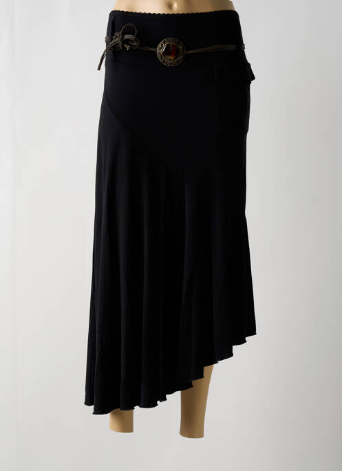 Jupe mi-longue noir PAUSE CAFE pour femme