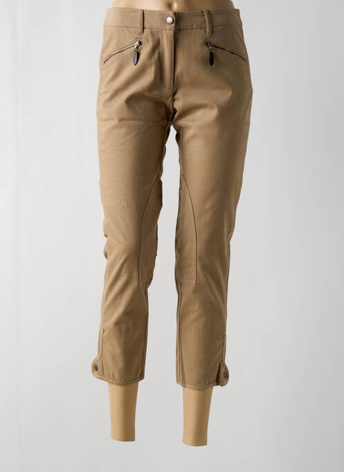 Pantacourt beige FLEUR DE SL pour femme