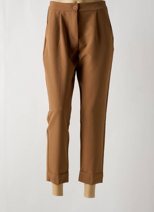Pantalon 7/8 marron POUSSIERE D'ETOLE pour femme
