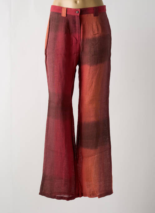 Pantalon droit rouge UN POINT C EST TOUT pour femme
