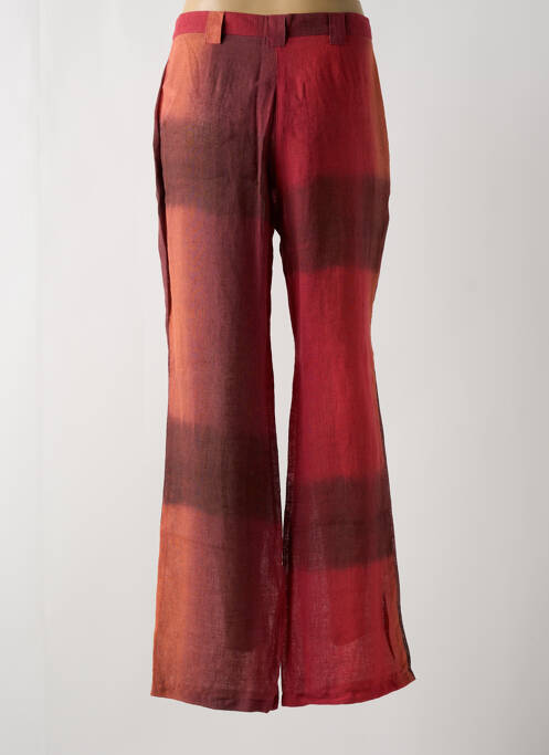 Pantalon droit rouge UN POINT C EST TOUT pour femme