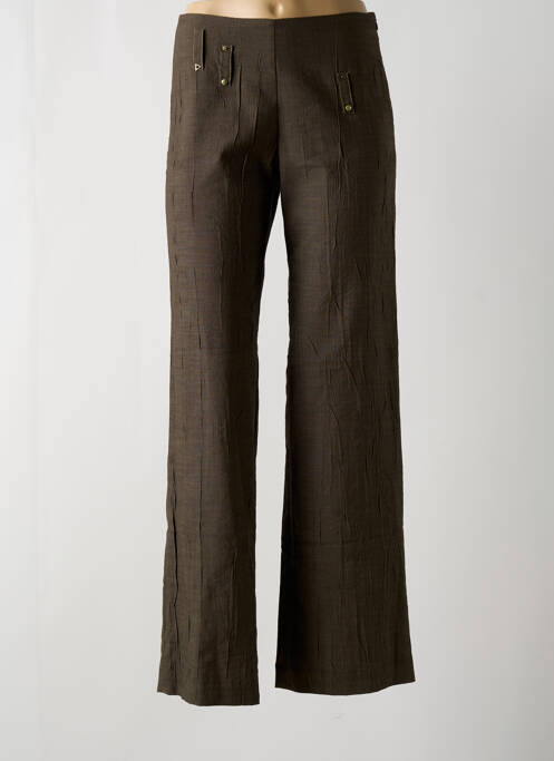 Pantalon droit vert COCO MENTHE pour femme