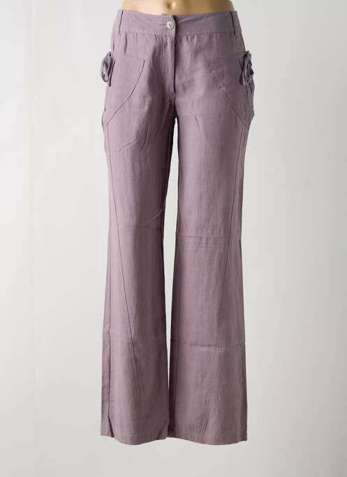 Pantalon droit violet LE PETIT BAIGNEUR pour femme