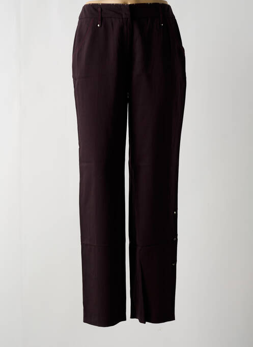 Pantalon droit violet MY WAY pour femme