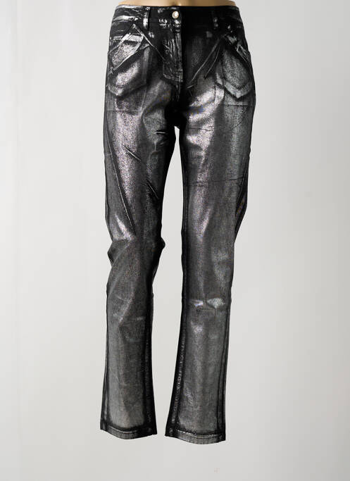 Pantalon slim argent POUSSIERE D'ETOLE pour femme