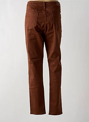 Jeans coupe slim stretch taille normale marron VOGGO femme