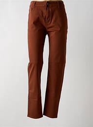 Jeans coupe slim stretch taille normale orange VOGGO homme
