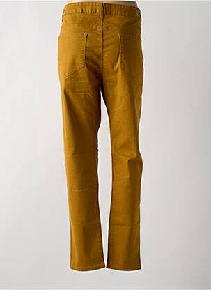 Jeans coupe slim stretch taille normale jaune clair VOGGO homme