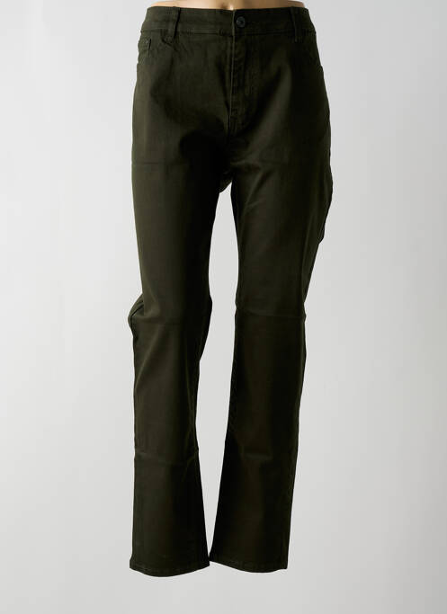 Jeans coupe slim vert VOGGO pour femme