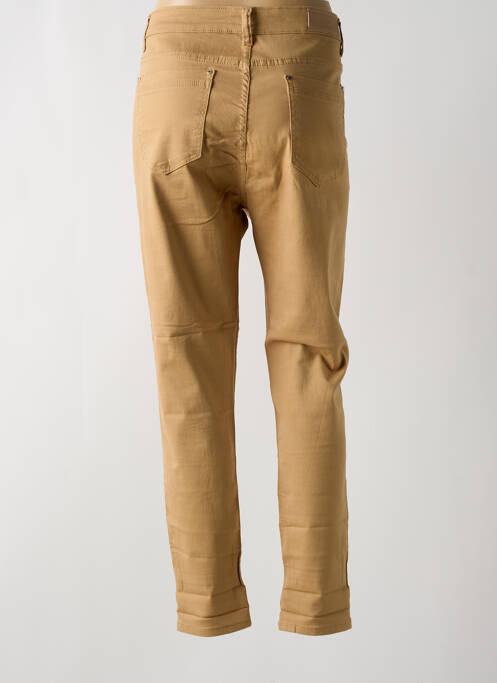 Jeans coupe slim beige VOGGO pour homme