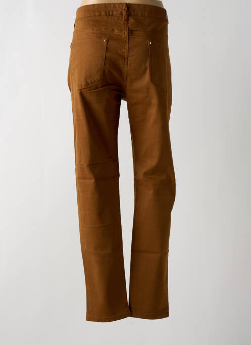 Jeans coupe slim jaune VOGGO pour homme