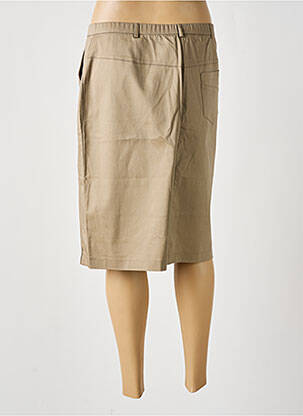 Jupe mi-longue stretch beige CHRISMAS'S femme