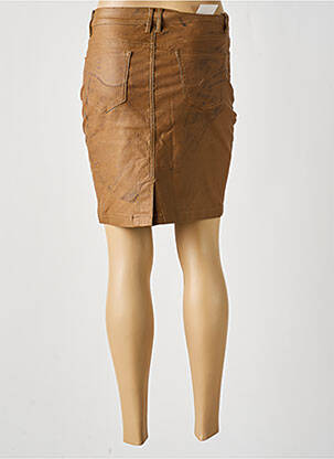 Jupe courte poches marron ZAC & ZOE femme