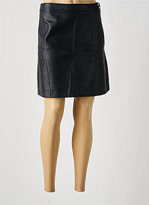 Jupe courte taille haute noir SOFTY femme