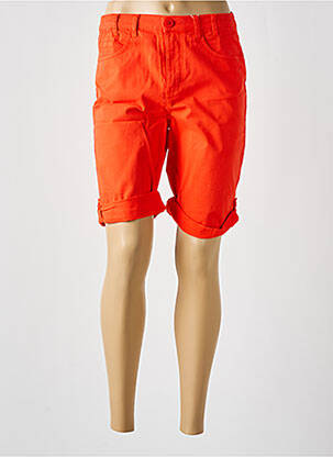 Bermuda taille élastique taille normale orange TBS femme