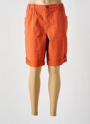 Bermuda taille élastique taille normale orange fonce TBS femme