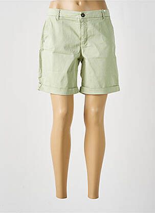 Bermuda coupe chino taille normale vert TBS femme