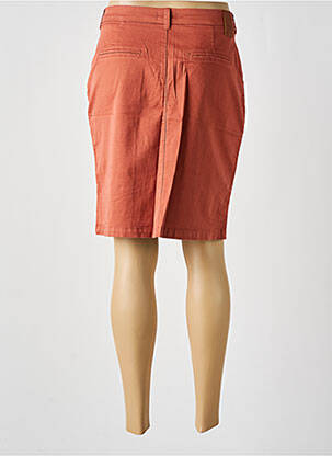 Jupe mi-longue stretch marron TBS femme