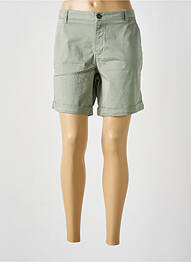 Bermuda coupe chino taille normale vert fonce TBS femme