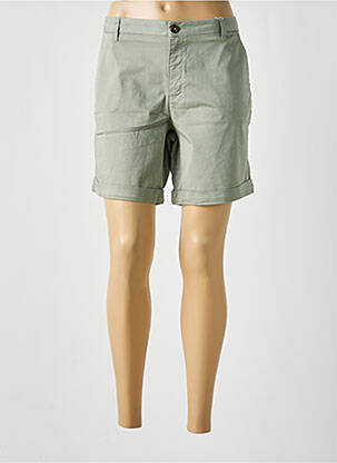 Bermuda coupe chino taille normale vert fonce TBS femme