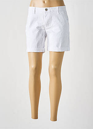 Bermuda coupe chino taille normale blanc PLACE DU JOUR femme