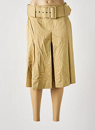 Jupe mi-longue taille à pinces beige NOLITA femme