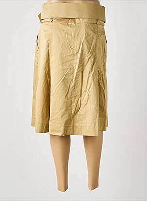 Jupe mi-longue taille à pinces beige NOLITA femme