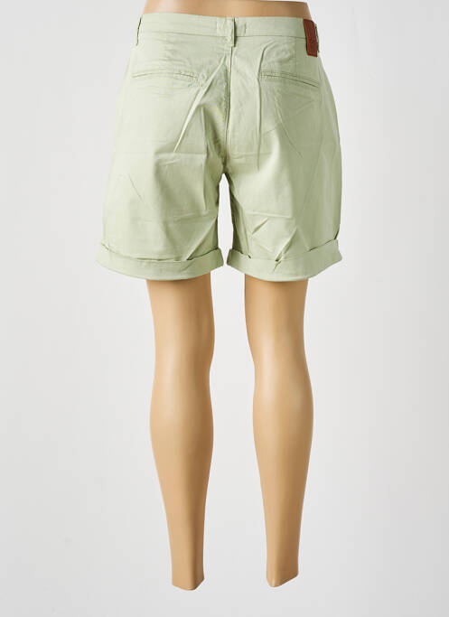 Bermuda coupe chino taille normale vert TBS femme