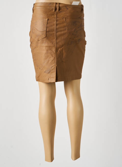 Jupe courte marron ZAC & ZOE pour femme