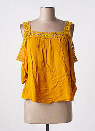 Blouse manches 3/4 manches 3/4 jaune TIFFOSI femme