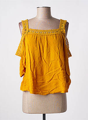 Blouse manches 3/4 manches 3/4 jaune TIFFOSI femme