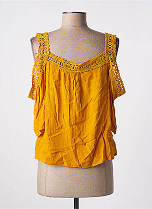 Blouse manches 3/4 manches 3/4 jaune TIFFOSI femme