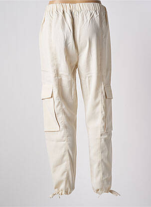 Pantalon cargo taille haute taille haute beige KAPORAL femme