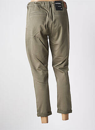Pantalon 7/8 stretch taille normale vert KAPORAL femme