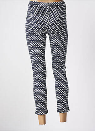 Pantalon 7/8 taille haute taille haute bleu I.QUING femme