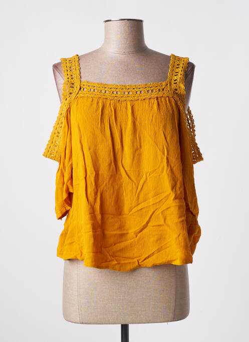 Blouse manches 3/4 manches 3/4 jaune TIFFOSI femme