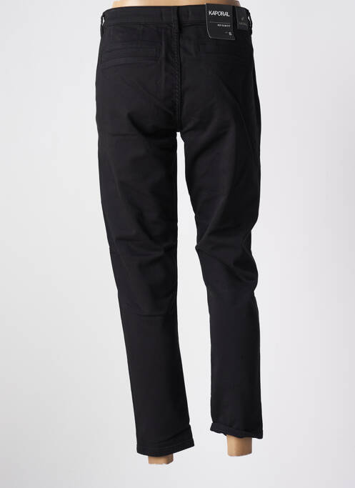 Pantalon 7/8 stretch taille normale noir KAPORAL femme