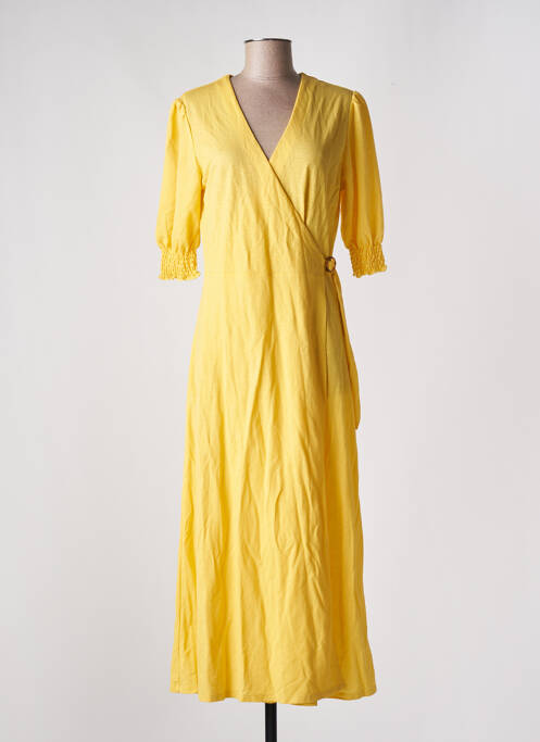 Robe longue jaune TIFFOSI pour femme