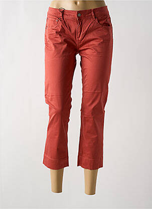 Pantacourt stretch taille basse orange SCHOOL RAG femme