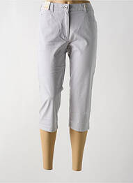 Pantacourt stretch taille normale gris GERKE MY PANTS femme