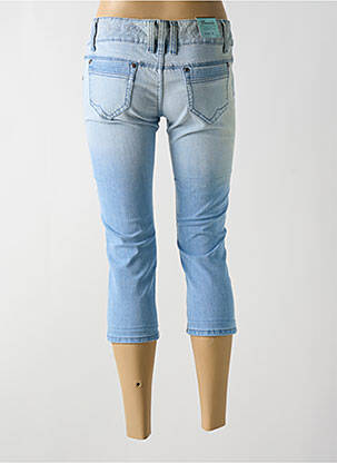 Pantacourt stretch taille basse bleu ONADO femme