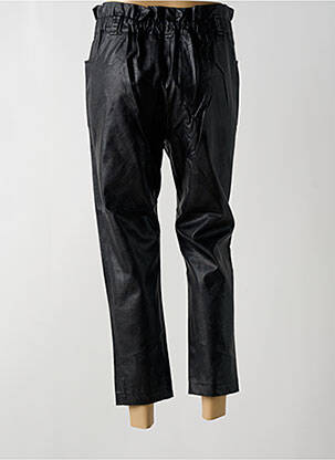Pantalon 7/8 taille haute taille haute noir RINASCIMENTO femme