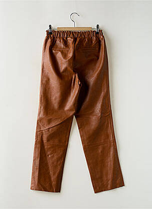 Pantalon 7/8 taille haute taille haute marron SCHOOL RAG femme