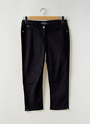 Pantacourt coupe droite taille normale noir LPB femme
