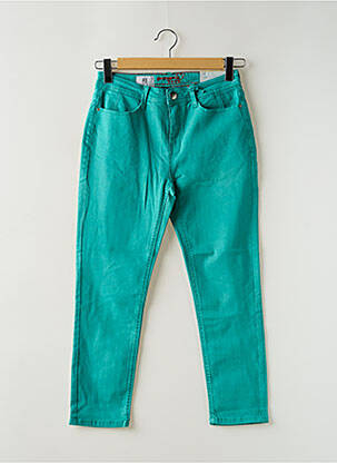 Pantalon 7/8 stretch taille normale vert STREET ONE femme