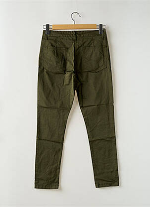 Pantalon slim tissage popeline taille normale vert BANDITAS FROM MARSEILLE femme
