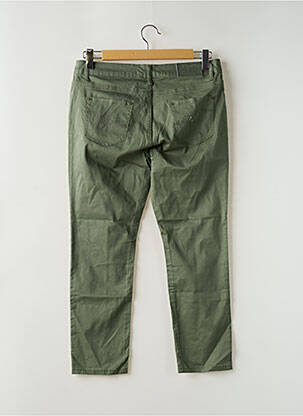 Pantalon 7/8 stretch taille normale vert SOO femme