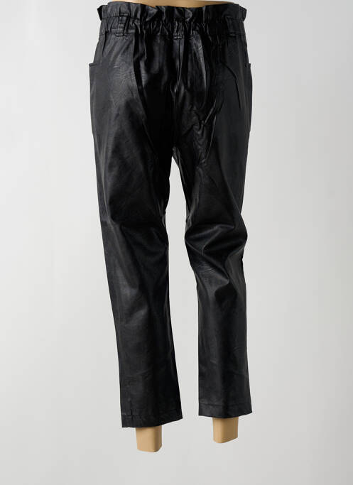 Pantalon 7/8 taille haute taille haute noir RINASCIMENTO femme