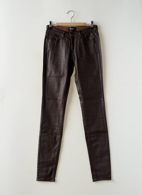 Jeans skinny taille normale taille normale marron fonce CIMARRON femme