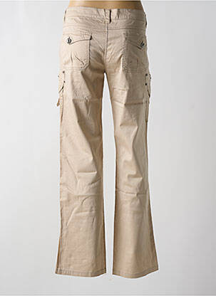 Pantalon flare taille basse taille basse beige MISS MISS femme